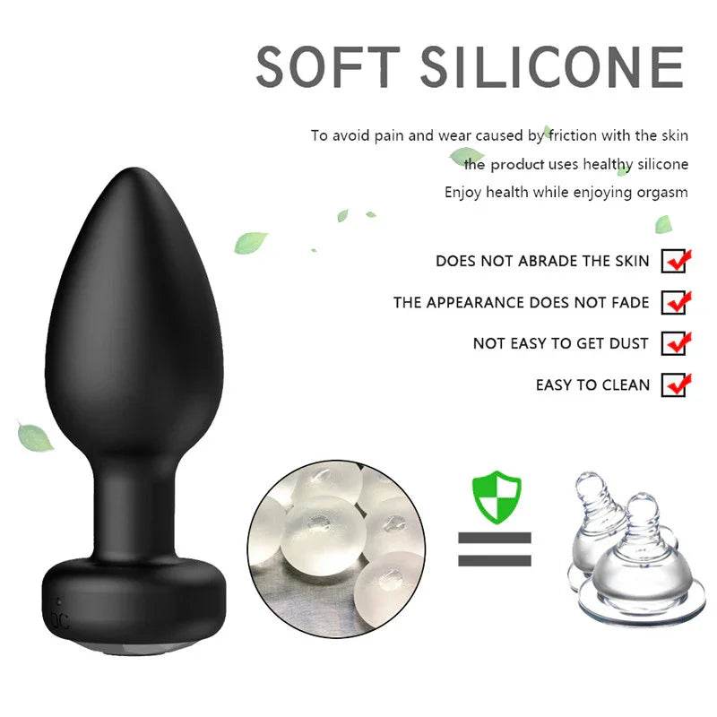 Vibrador Anal con Control por aplicación para hombres y mujeres - Sex Shop 502