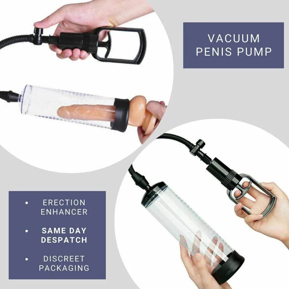 Bomba de vacío de pene manual para la erección y mejora masculina, juguetes sexuales, bombas y ampliadores para hombres estimulación manual - Sex Shop 502