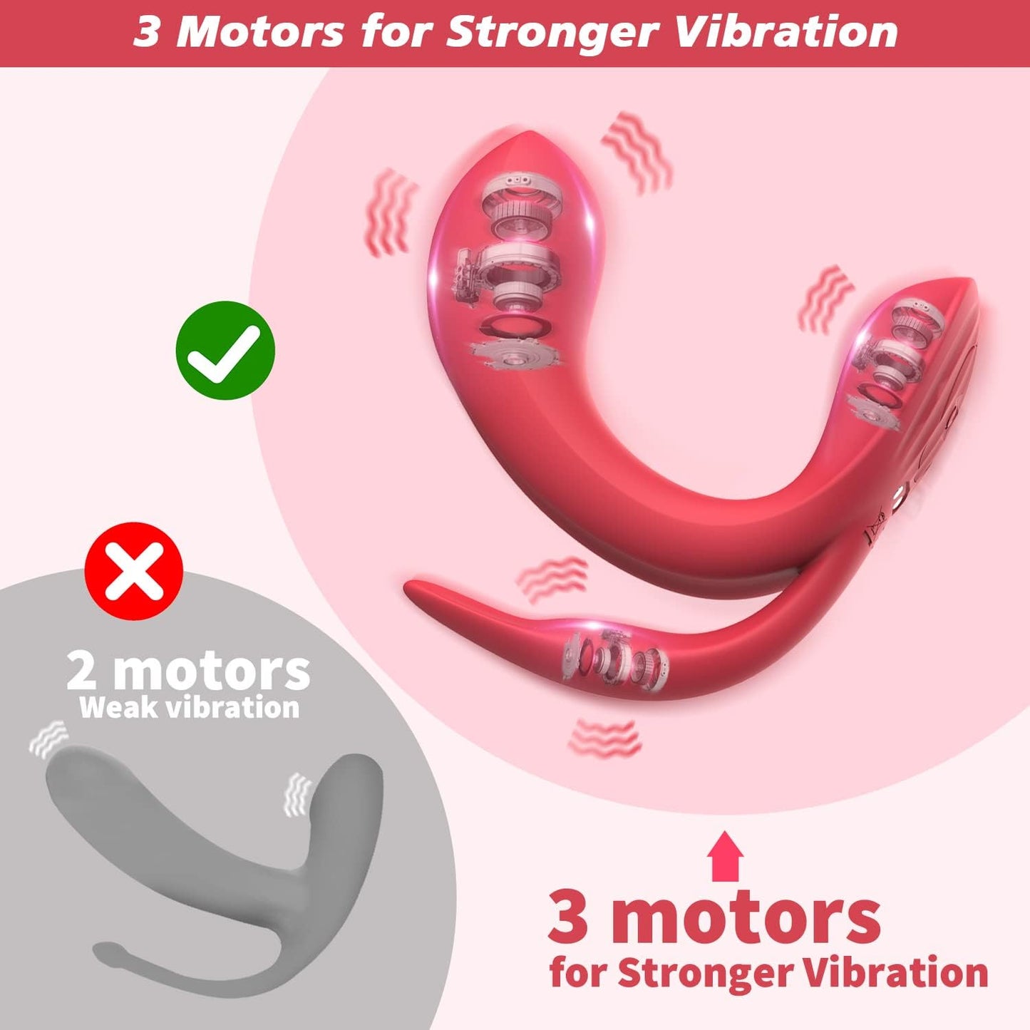 Vibrador portátil con 3 motores fuertes, vibrador de control remoto con modos de 10 x 10 x 10, vibrador de bragas, vibrador de punto G, estimulador de clítoris, vibrador femenino, vibrador de mariposa, juguetes sexuales para adultos para mujeres