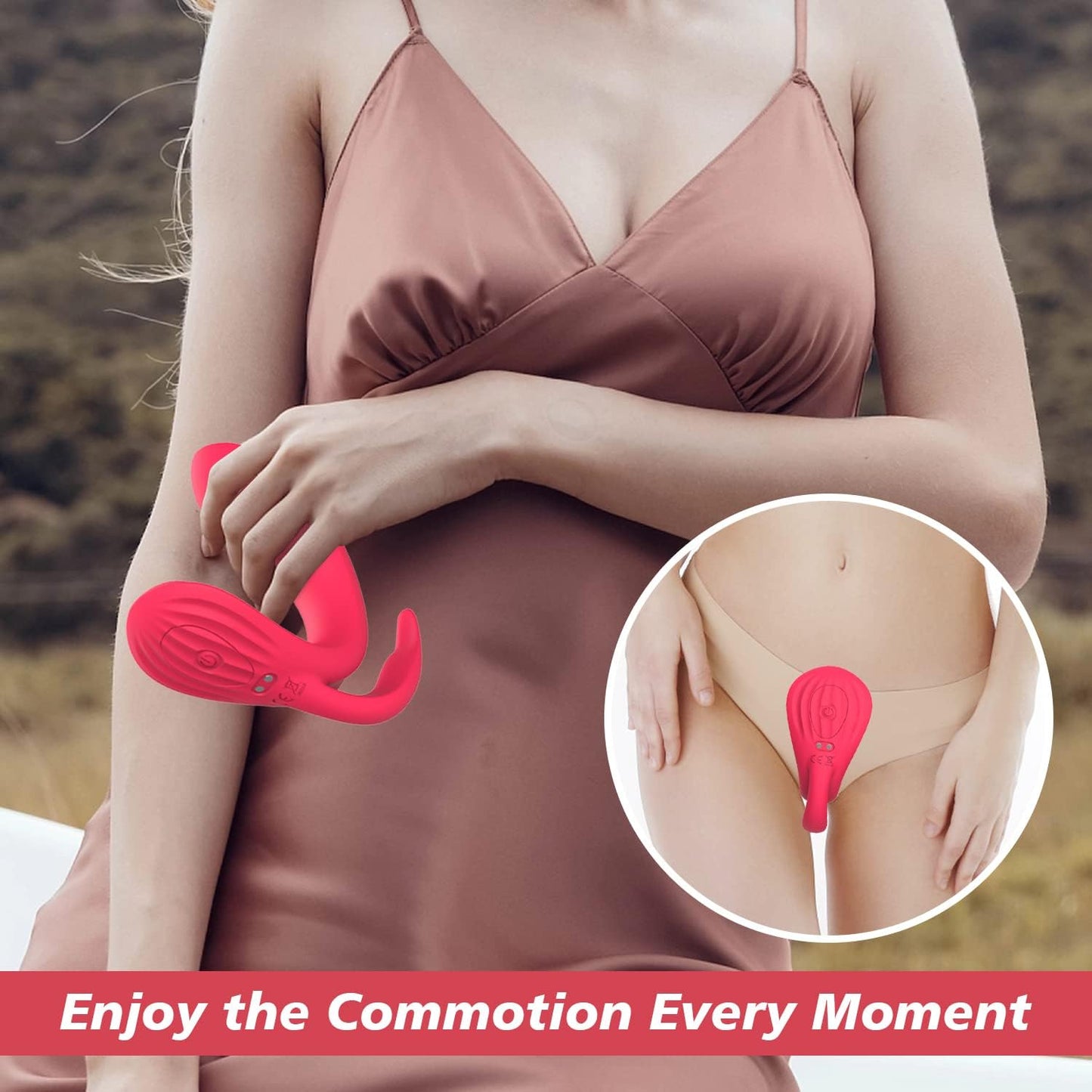 Vibrador portátil con 3 motores fuertes, vibrador de control remoto con modos de 10 x 10 x 10, vibrador de bragas, vibrador de punto G, estimulador de clítoris, vibrador femenino, vibrador de mariposa, juguetes sexuales para adultos para mujeres