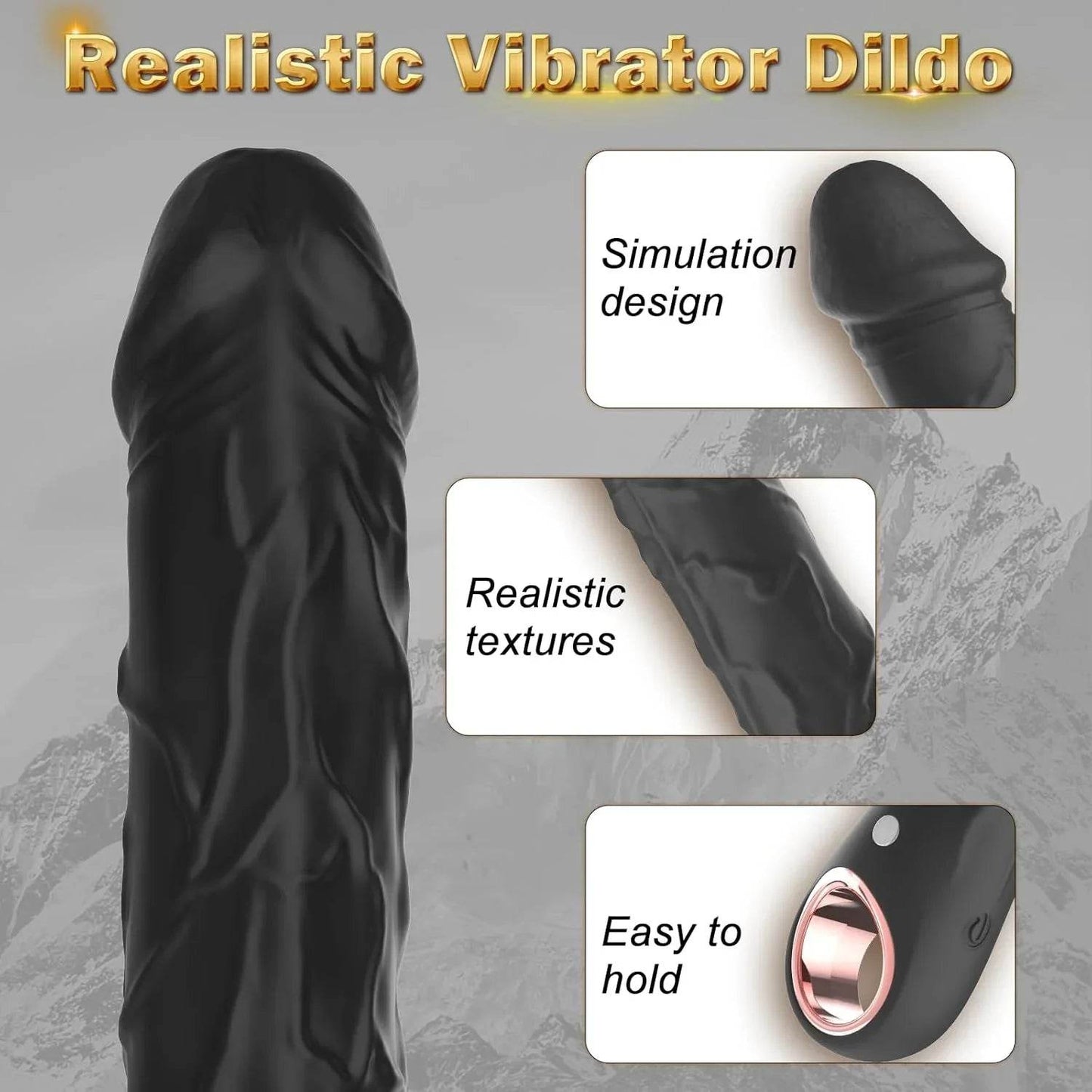 ibradores de punto G para estimulación múltiple, clítoris, realistas, de silicona, con 10 modos de vibración, juguetes sexuales para mujeres, adultos, usar de manera individual o en pareja - Sex Shop 502