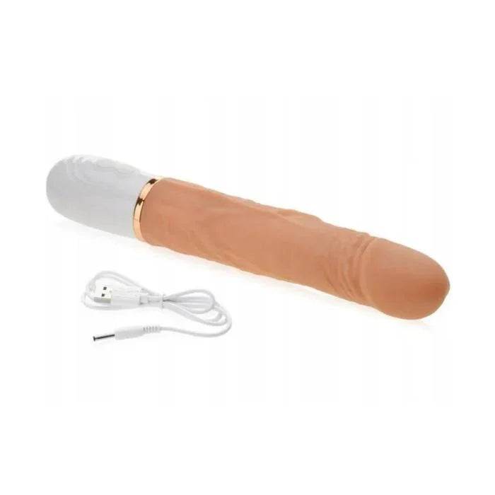 Dildo Vibrador Realista Natural con Movimiento Deslizante - Sex Shop 502