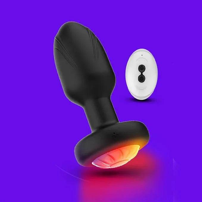 Anal Plug con Silicona Emisora de Luz Enchufe Anal Vibración Masculino y Hembra Masturbador Eléctrico Productos para Adultos - Sex Shop 502