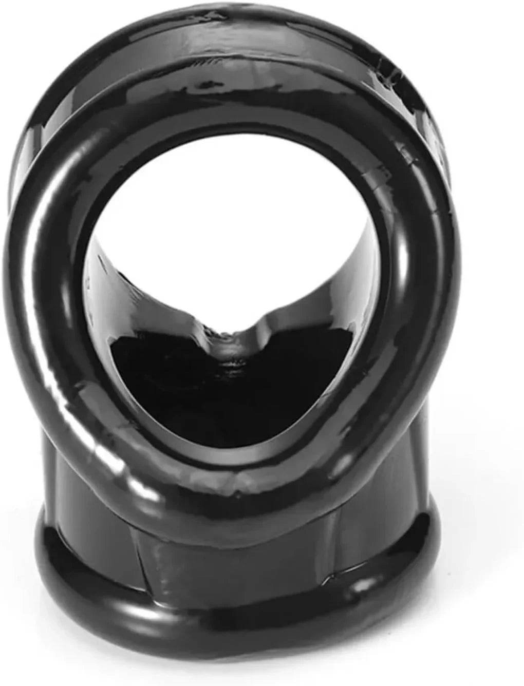 Anillo doble para pene y testiculos: asegura erecciones más duras con juguetes de testículos, anillos de pene masculinos, juguete de pene y estimulador de pene, anillo de placer para hombres, anillo sexual (negro) - Sex Shop 502