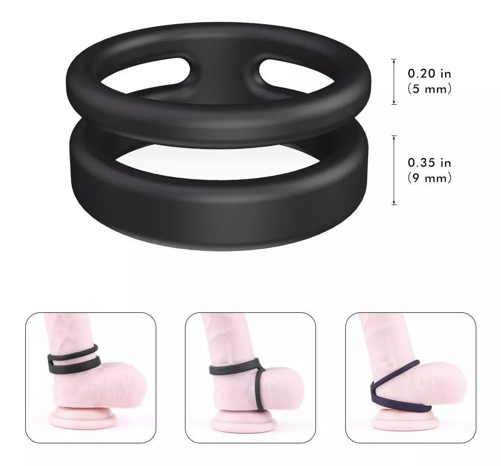 Anillo Doble Retardante Para Pene X-ring Dura Más - Sex Shop 502