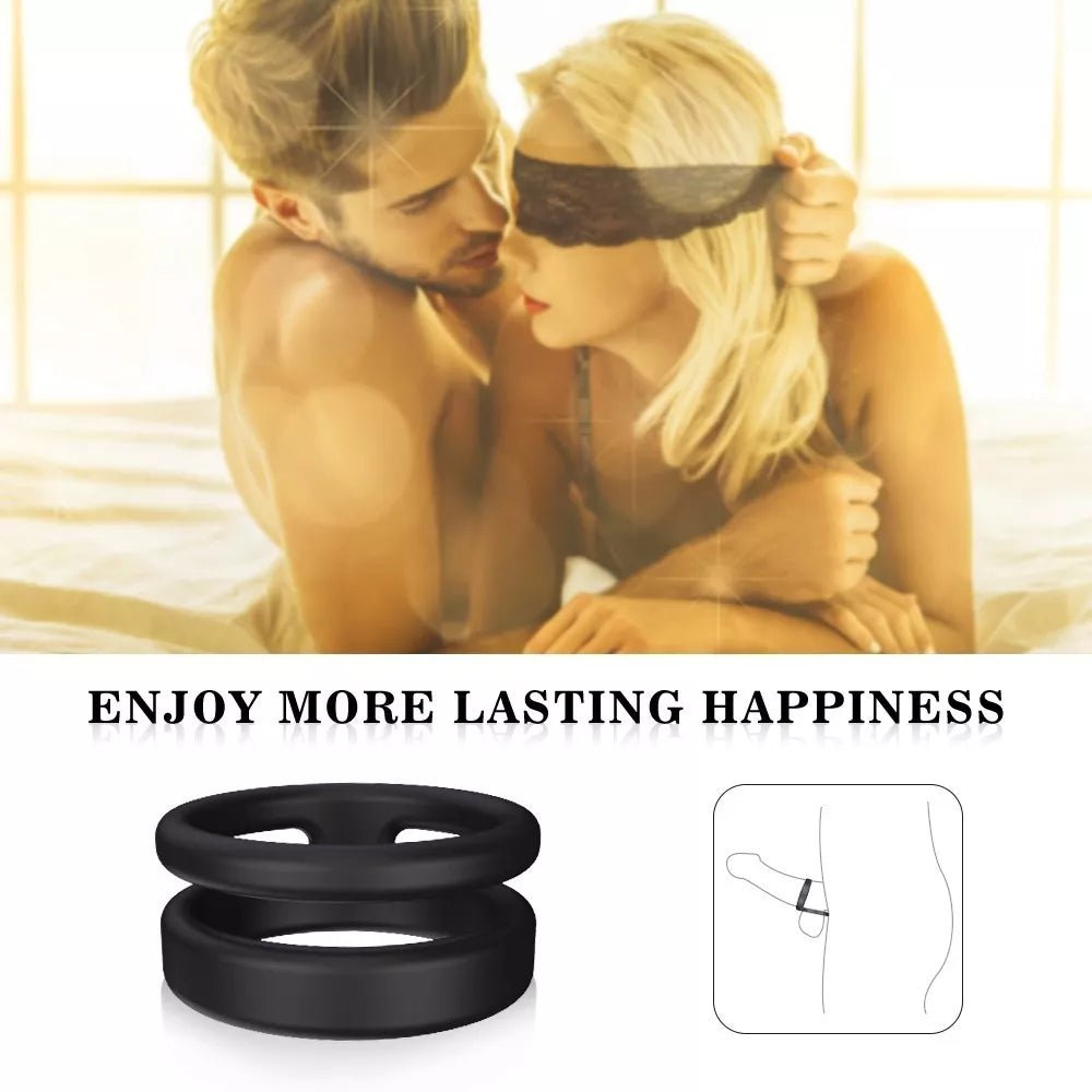Anillo Doble Retardante Para Pene X-ring Dura Más - Sex Shop 502