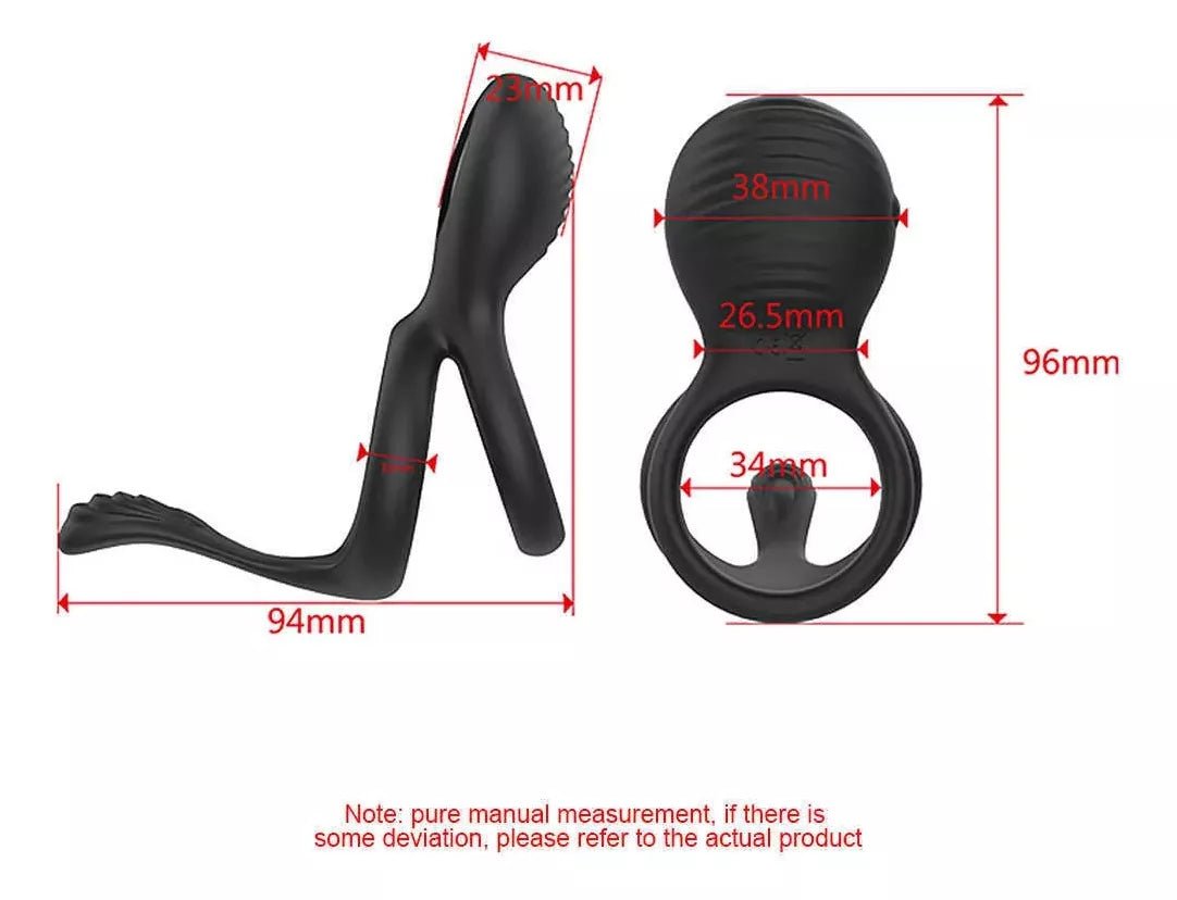 Anillo Silicona Vibrador Retardante Masculino - Sex Shop 502