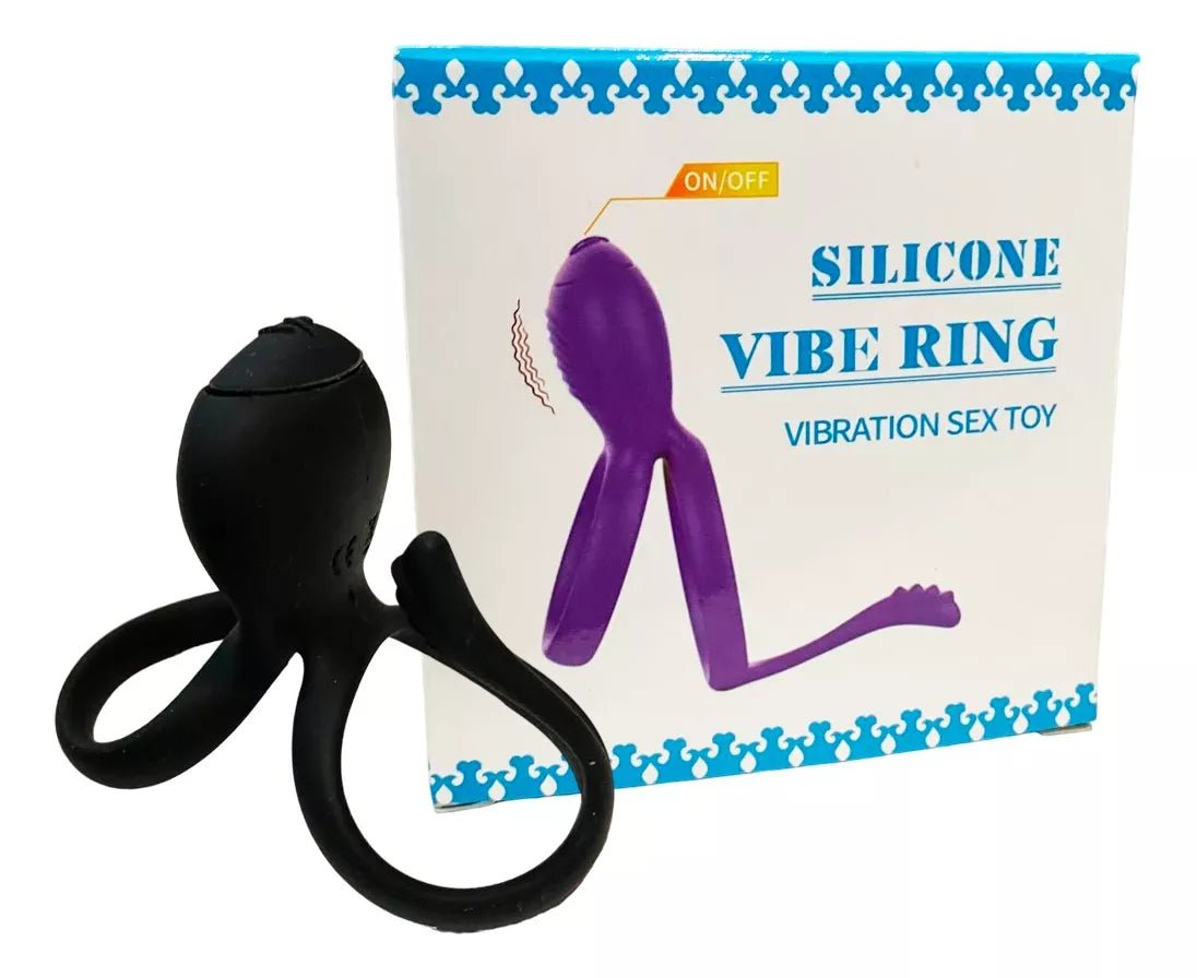 Anillo Silicona Vibrador Retardante Masculino - Sex Shop 502