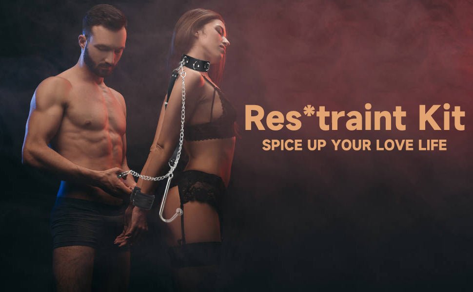 Arnés de gancho Anal BDSM para adultos, collar de Bondage, esposas, Kit de Bondage esclavo, juegos sexuales, cuero ajustable, tapón Anal de Metal, coqueteo - Sex Shop 502