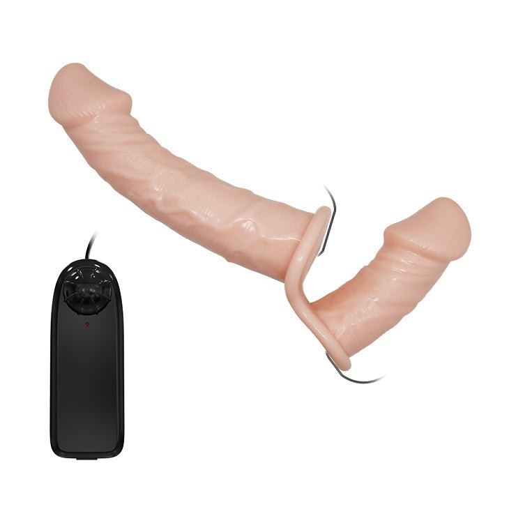 Arnés o Strap on doble con vibracion - Sex Shop 502