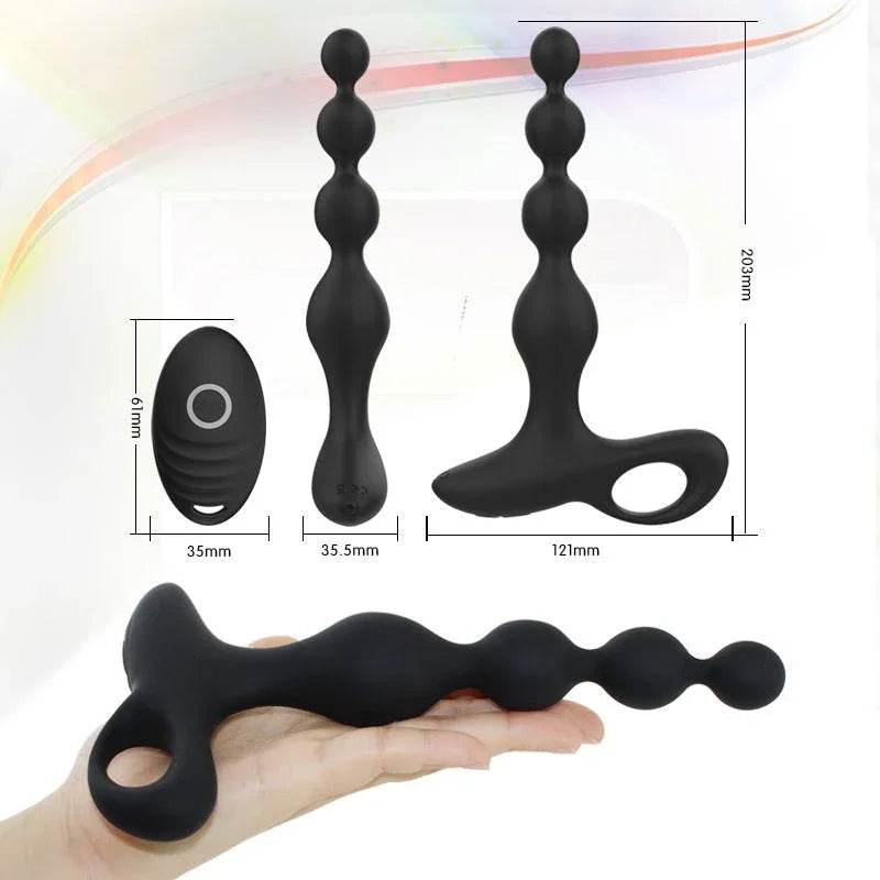 Bolas anales vibradoras con control remoto - Sex Shop 502