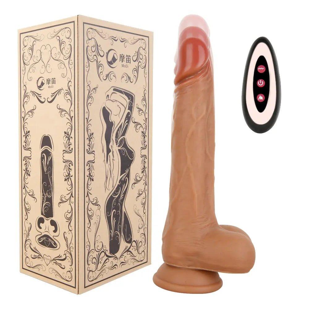CONSOLADOR CON VIBRACION Y MOVIMIENTO PENETRANTES 9" - Sex Shop 502