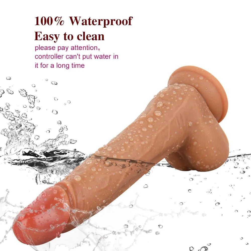 CONSOLADOR CON VIBRACION Y MOVIMIENTO PENETRANTES 9" - Sex Shop 502