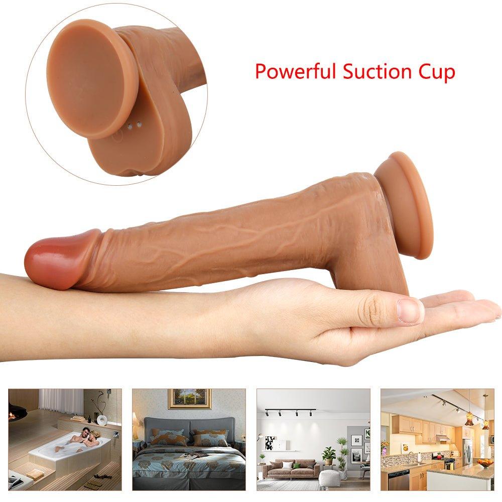 CONSOLADOR CON VIBRACION Y MOVIMIENTO PENETRANTES 9" - Sex Shop 502