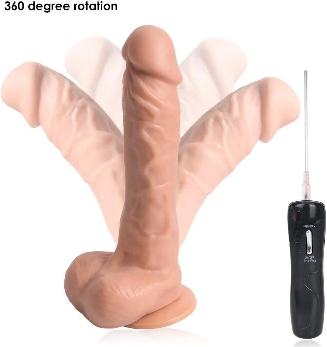 CONSOLADOR CON VIBRACION Y ROTACION 7.5" - Sex Shop 502