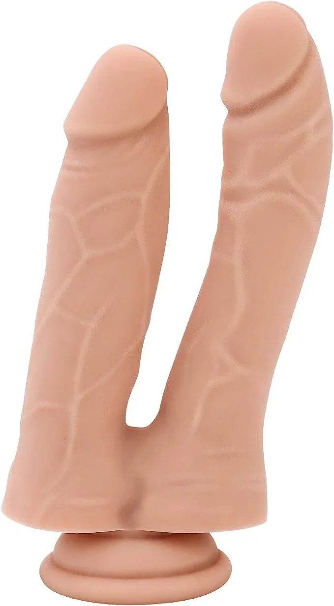 Consolador realista de 7 pulgadas ultrasuave doble - Sex Shop 502