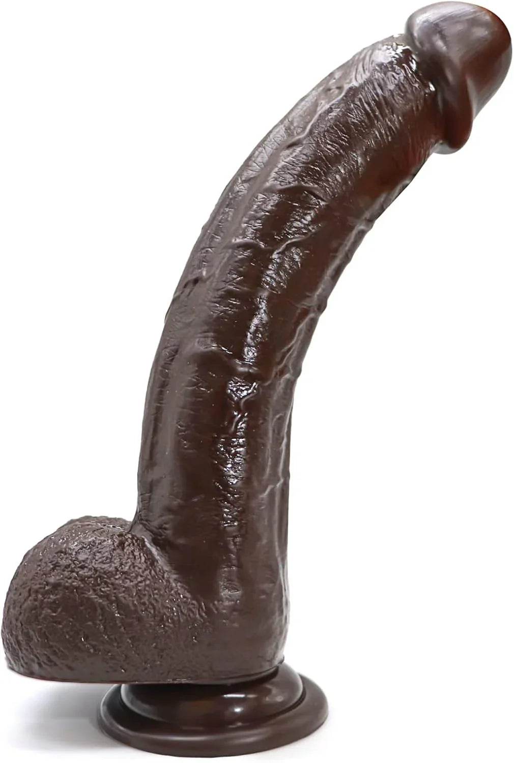 Consolador realista de 9.25 pulgadas para adultos, juguetes sexuales para mujeres, estimulador anal de punto G con fuerte ventosa para jugar con manos libres, material seguro para el cuerpo, - Sex Shop 502