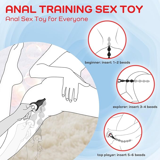 Cuentas anales vibratorias de silicona líquida ultrasuave de 14.4 pulgadas, recargable largo y flexible, tapón vibratorio para próstata con 10 modos de vibración, juguete anal, juguetes - Sex Shop 502