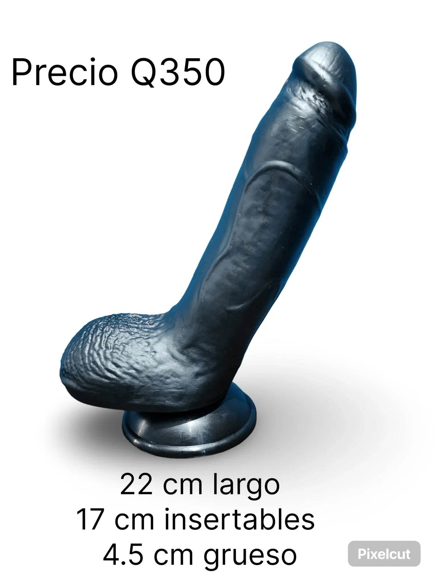 DILDO COLOR NEGRO DE 9.25PULGADAS - Sex Shop 502