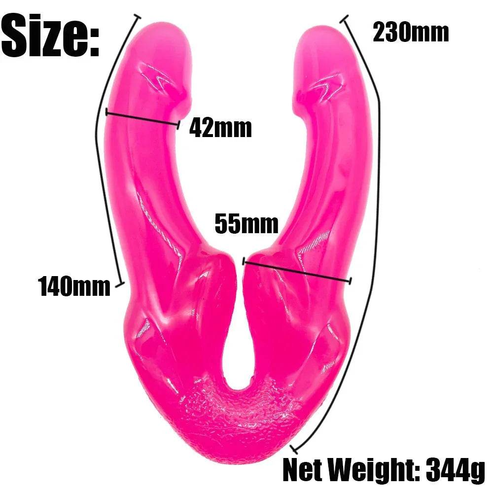 Dildo doble o Strap On - Sex Shop 502