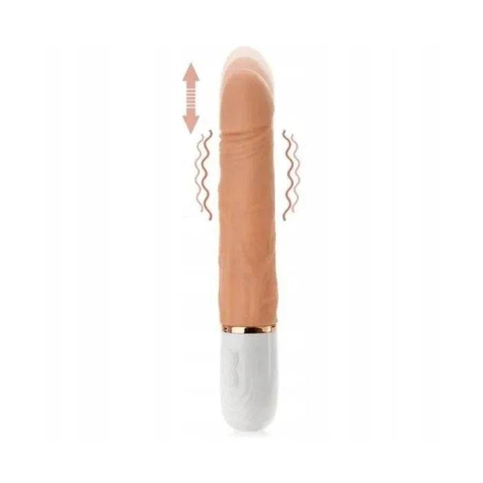 Dildo Vibrador Realista Natural con Movimiento Deslizante - Sex Shop 502