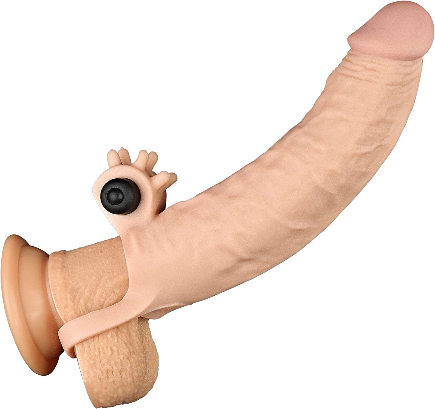 Extension de pene con estimulador de clirtoris - Sex Shop 502