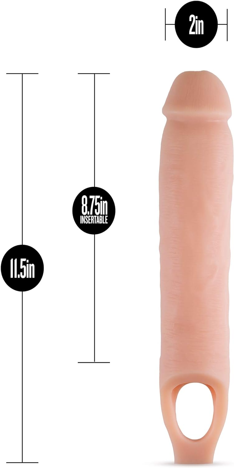 Extensor de pene ultra suave X5 Plus 11.5 " - Extiende tu pene 2 pulgadas - Espesar hasta 2.5 pulgadas - mejora el placer - Juguete sexual para hombres y parejas - Sex Shop 502