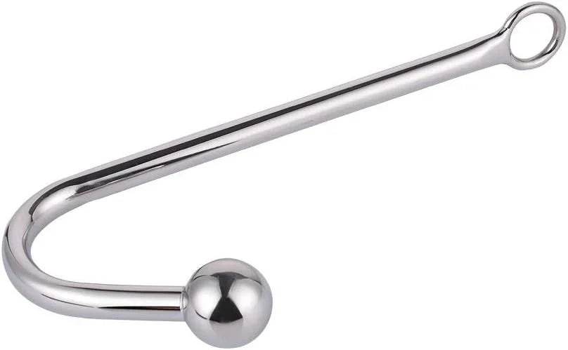 Gancho anal de metal Fetiche Bondage Hook Juguetes sexuales Gancho de cuerda anal de acero Bondage con pelota anal Juegos sexuales Juguete fetiche unisex para parejas amantes - Sex Shop 502