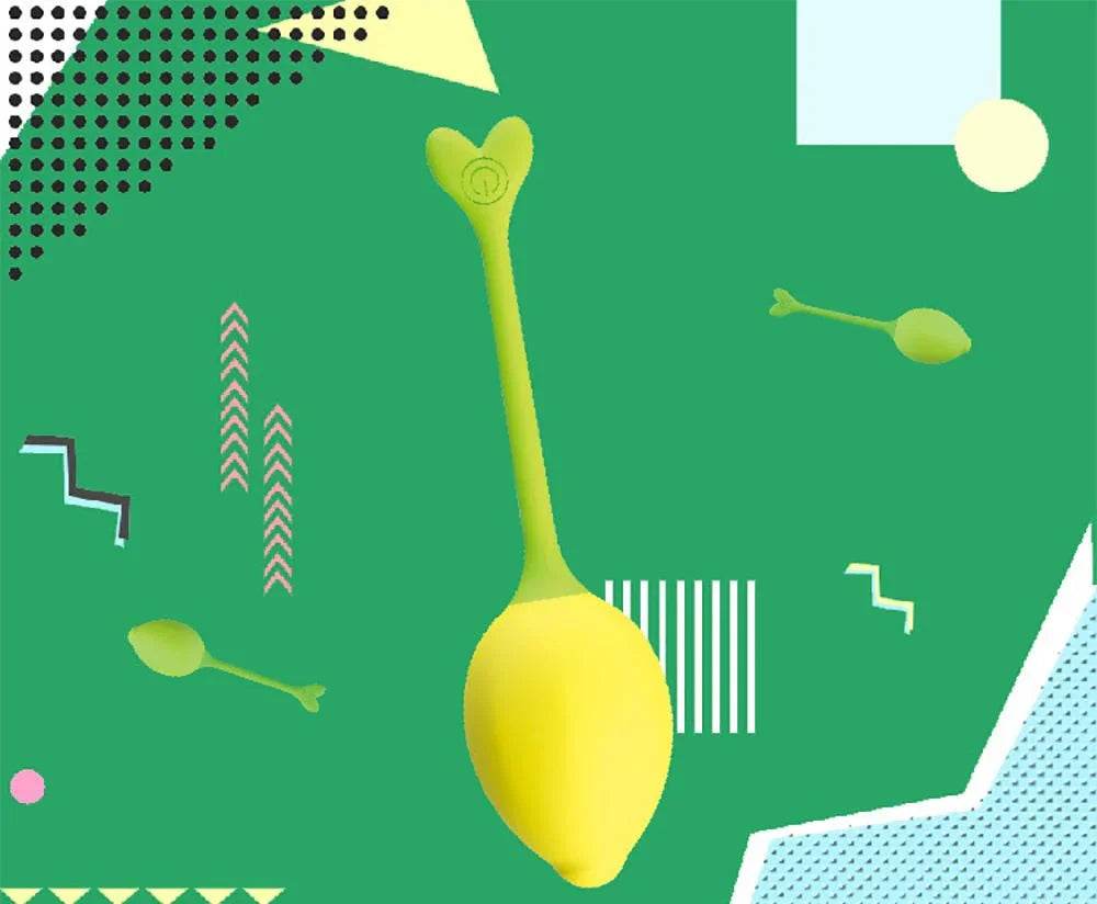 Huevo vibrador con forma de limón para mujer, con Control remoto por aplicación inteligente - Sex Shop 502