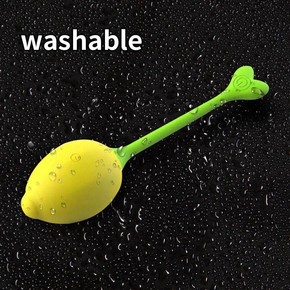 Huevo vibrador con forma de limón para mujer, con Control remoto por aplicación inteligente - Sex Shop 502