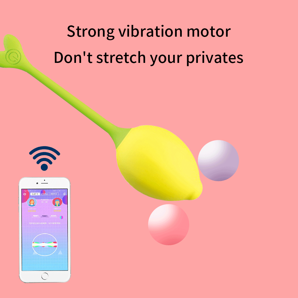 Huevo vibrador con forma de limón para mujer, con Control remoto por aplicación inteligente - Sex Shop 502