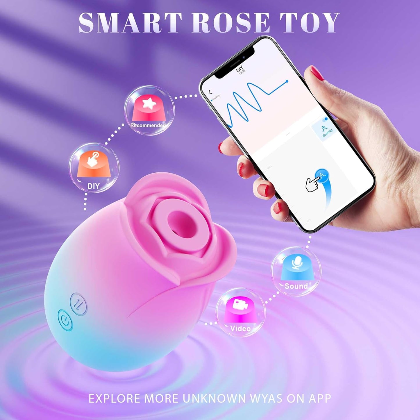 Juguete sexual de rosa vibrador para adultos, juguetes sexuales para mujeres, vibrador de succión para adultos, juguetes para pezones, punto G, vibrador de clítoris, dispositivo de estimulación sexual - Sex Shop 502