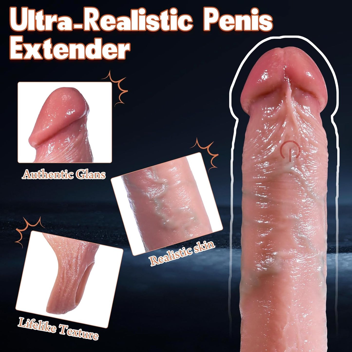 Juguetes sexuales masculinos de 2.6 pulgadas, extensor de pene con 10 modos de vibración, juguetes para adultos, anillo vibratorio para pene con control remoto, juguetes sexuales para hombres, anillo - Sex Shop 502