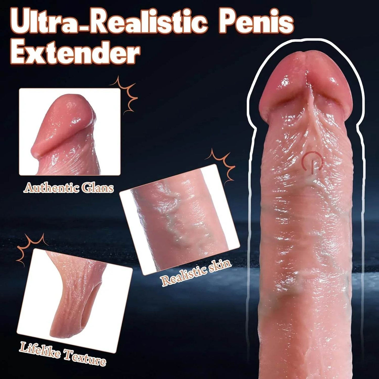 Juguetes sexuales masculinos de 2.6 pulgadas, extensor de pene con 10 modos de vibración, juguetes para adultos, anillo vibratorio para pene con control remoto, juguetes sexuales para hombres, anillo - Sex Shop 502