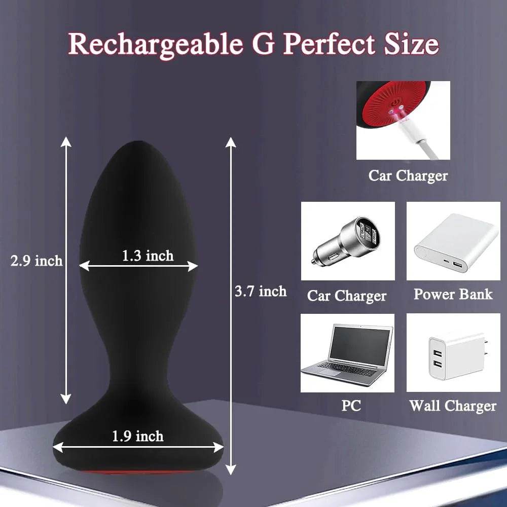 Juguetes sexuales para adultos, tapón vibratorio con control de aplicación, 10 vibradores, 6 modos de rotación, cuentas de enchufe anal, masajeador de próstata, juguetes sexuales masculinos anales - Sex Shop 502