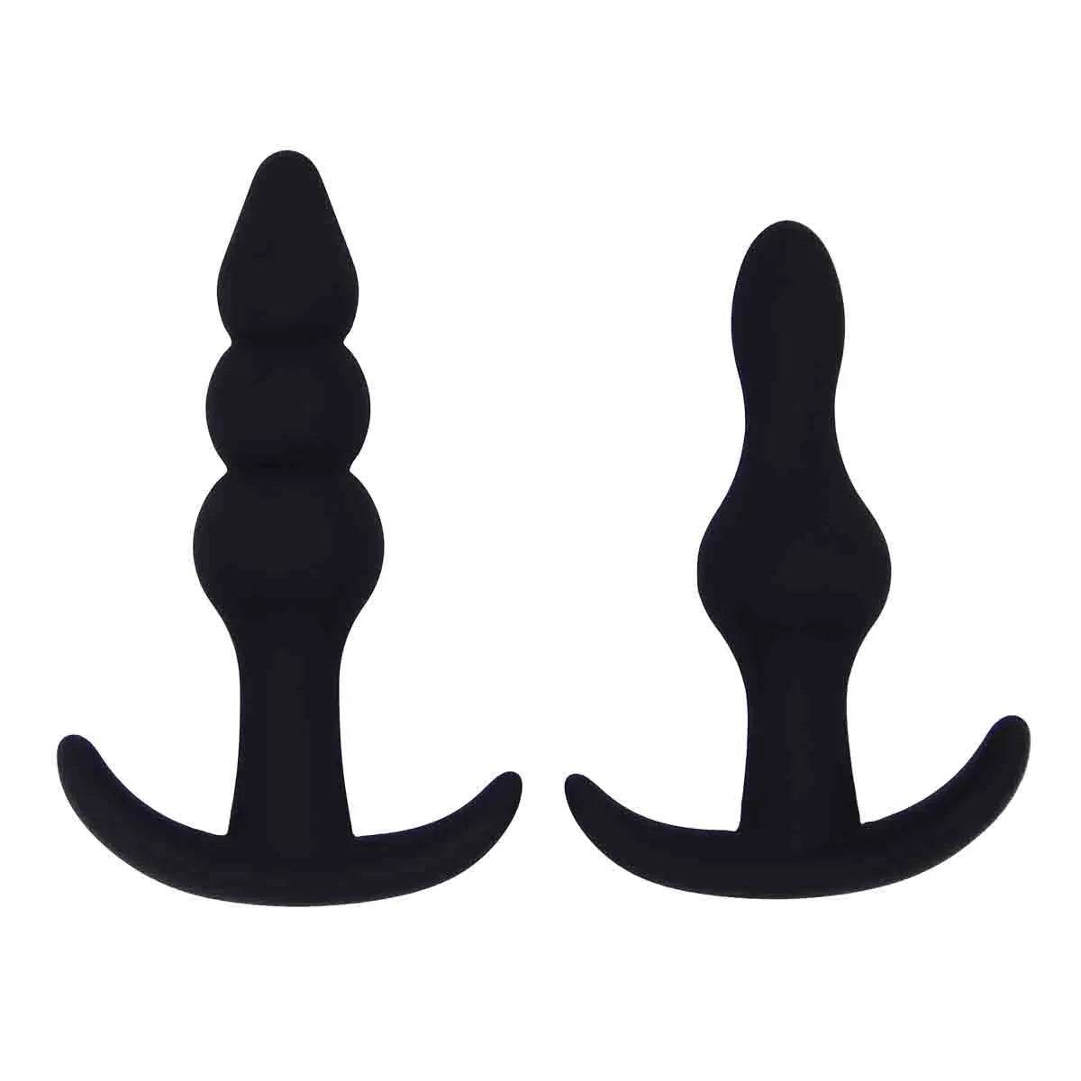 Kit 2 plug anales de silicon - Sex Shop 502