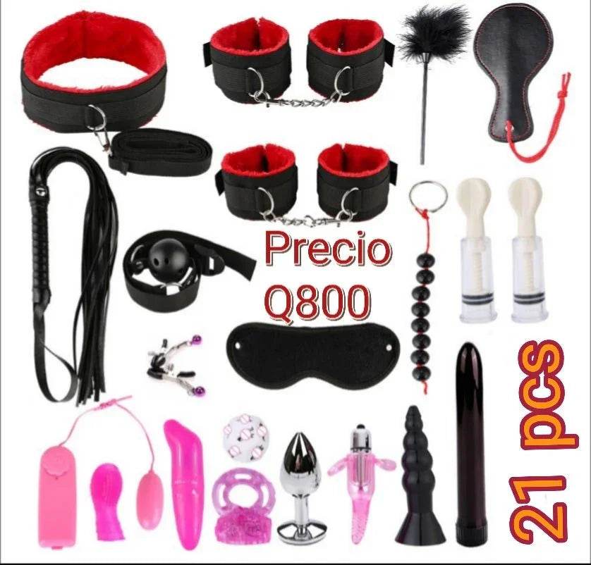 KIT BONDAGE DE 21 PIEZAS - Sex Shop 502