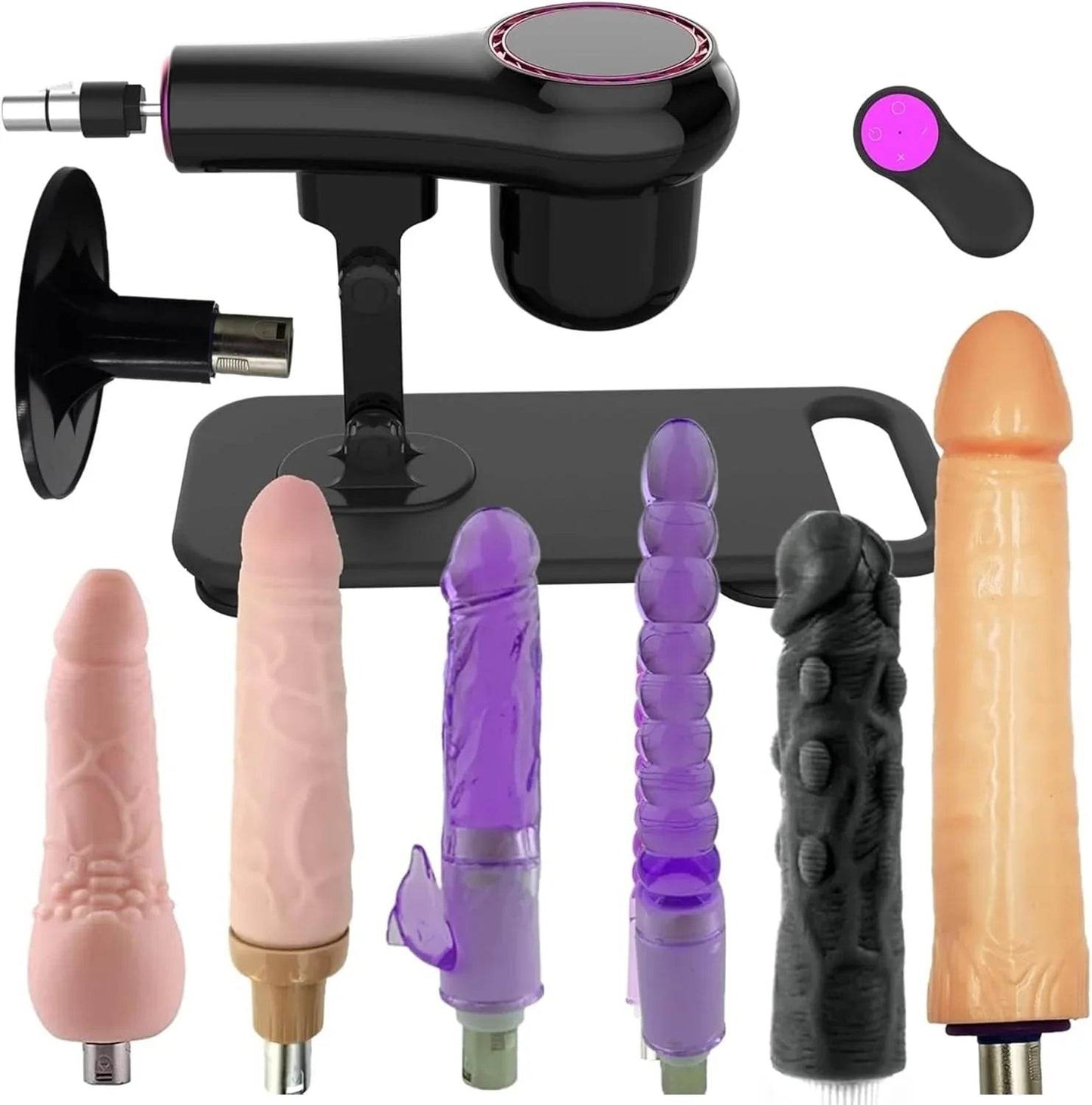 Máquina sexual súper silenciosa,6 juguetes, dispositivo de empuje automático para mujeres con conectores 3XLR accesorios para jugar con manos libres - Sex Shop 502