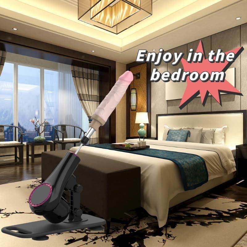 Máquina sexual súper silenciosa,6 juguetes, dispositivo de empuje automático para mujeres con conectores 3XLR accesorios para jugar con manos libres - Sex Shop 502