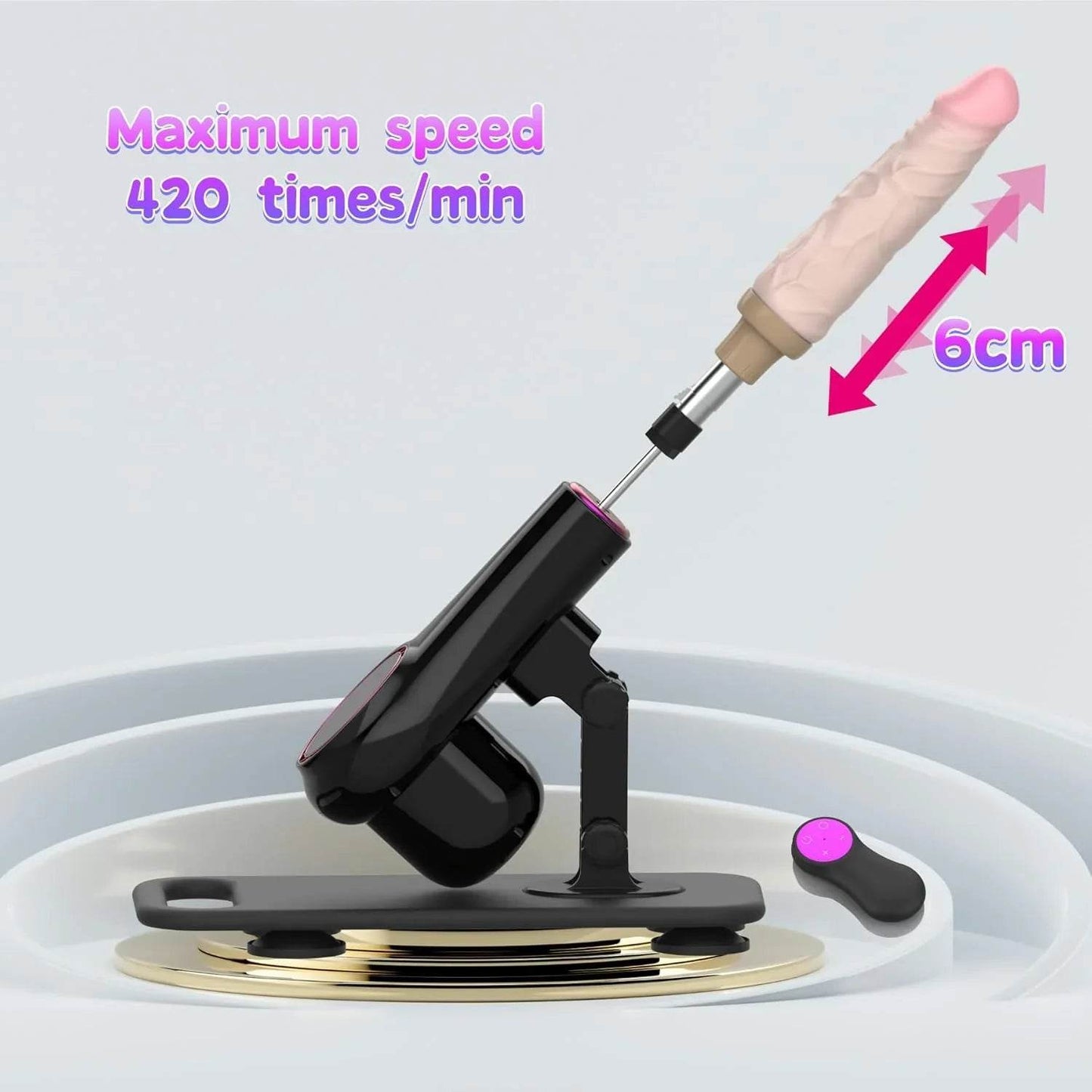 Máquina sexual súper silenciosa,6 juguetes, dispositivo de empuje automático para mujeres con conectores 3XLR accesorios para jugar con manos libres - Sex Shop 502