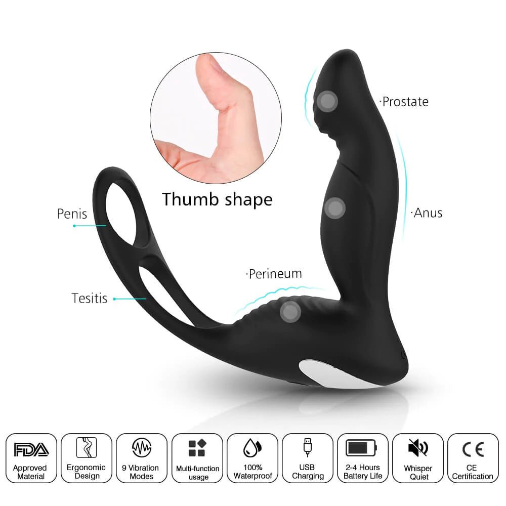 Masajeador de prostata con vibracion - Sex Shop 502