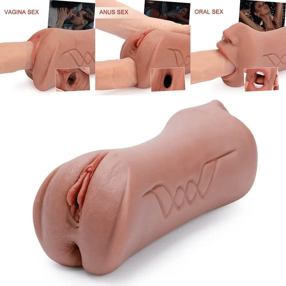 Masturbador masculino , realista 3 en 1 - Sex Shop 502