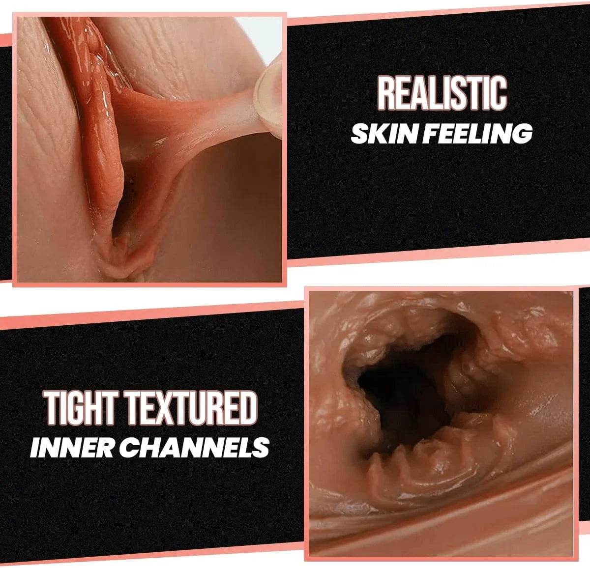 Masturbador masculino , realista 3 en 1 - Sex Shop 502
