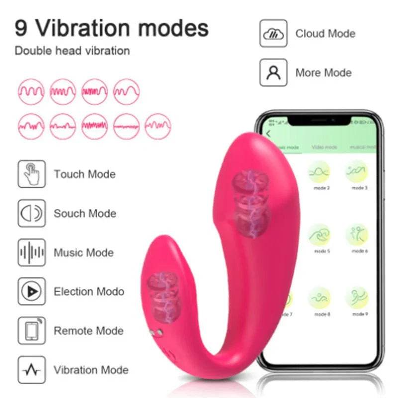 Masturbadores de uso invisible para mujer, por aplicación control remoto inteligente, huevo vibrador inalámbrico - Sex Shop 502
