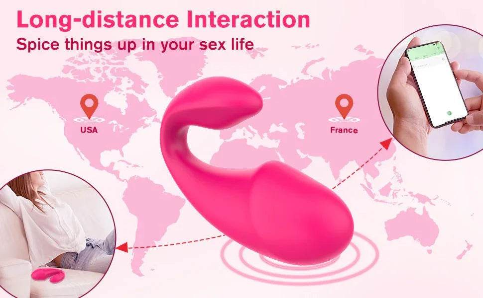 Masturbadores de uso invisible para mujer, por aplicación control remoto inteligente, huevo vibrador inalámbrico - Sex Shop 502