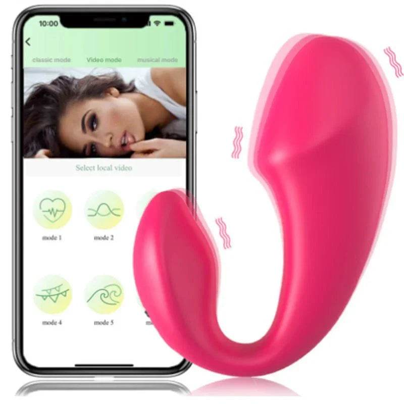 Masturbadores de uso invisible para mujer, por aplicación control remoto inteligente, huevo vibrador inalámbrico - Sex Shop 502