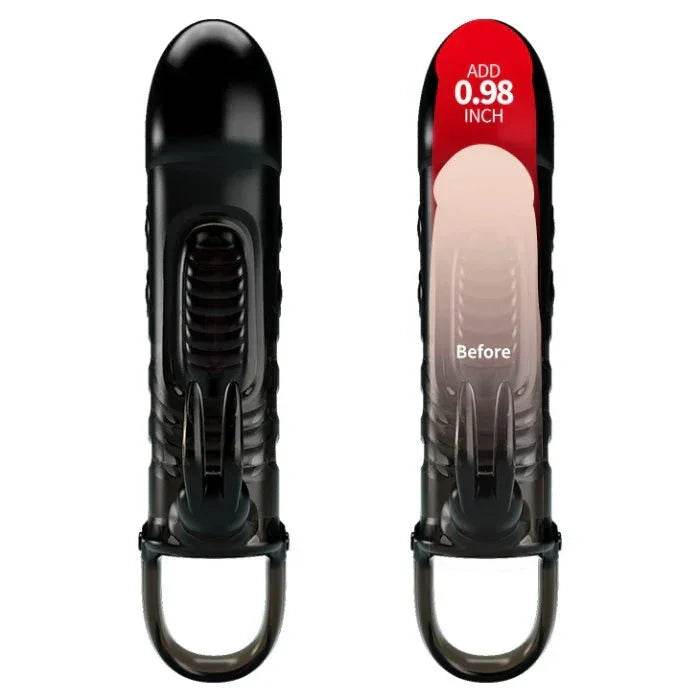 PRETTY LOVE FUNDA PARA PENE CON CONEJO - NEGRA - Sex Shop 502
