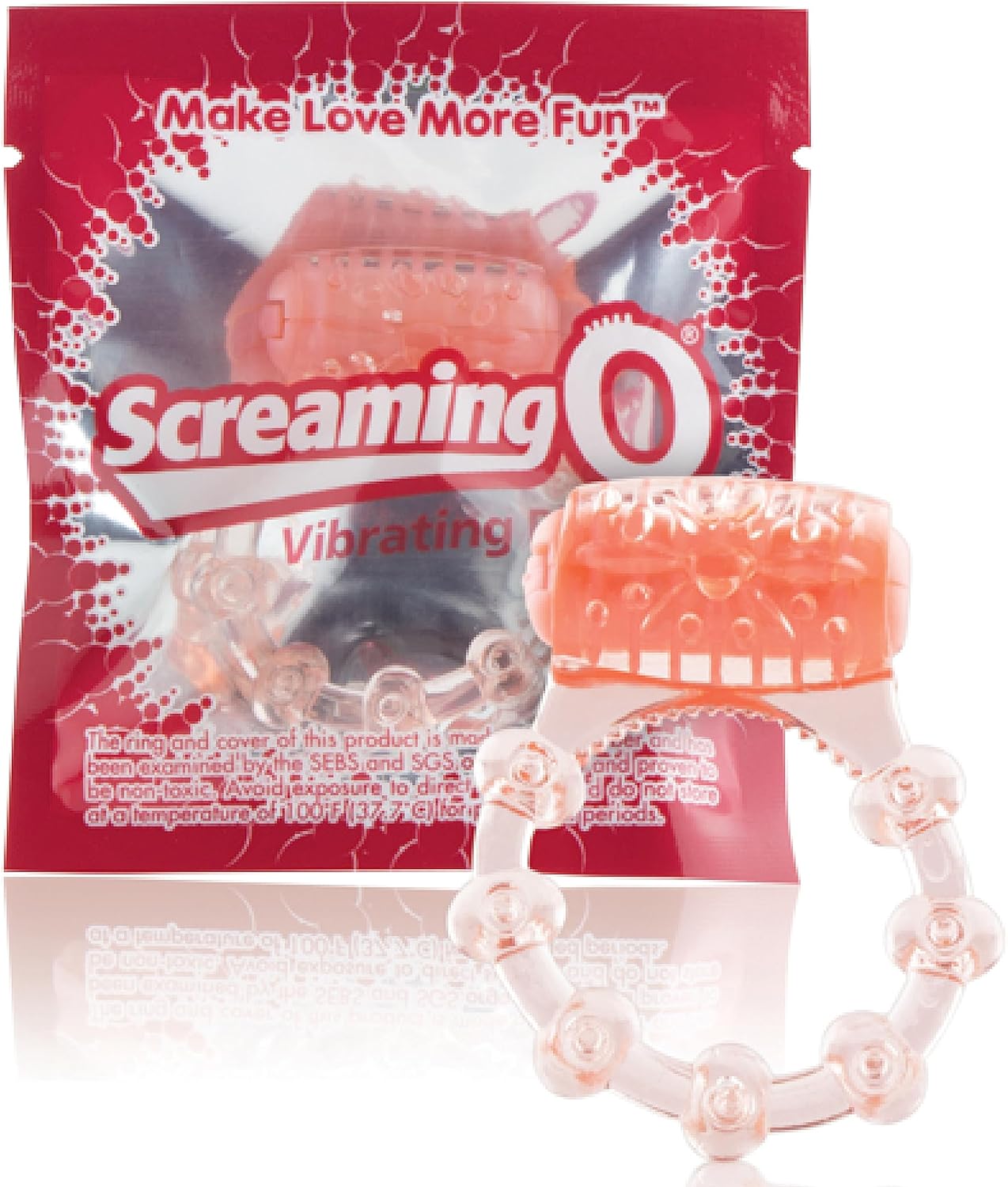 Screaming O en caja POP - Anillo de gallo ganador del premio ICONIC, desechable, anillo vibrador vibrador, vibrador desechable, juguetes sexuales para parejas, anillo de pene para placer mutuo - Sex Shop 502