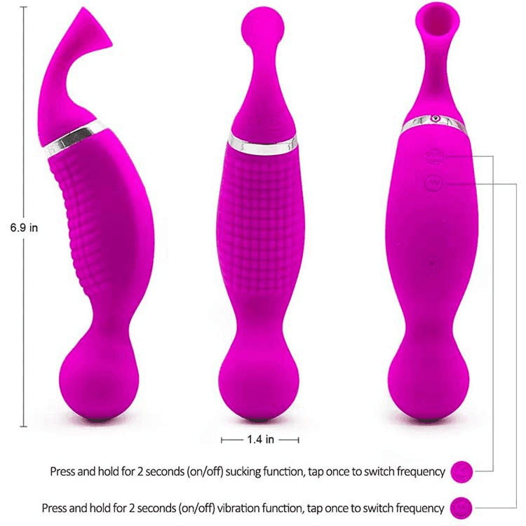 SUCCCIONADOR DE CLITORIS Y VIBRACION - Sex Shop 502