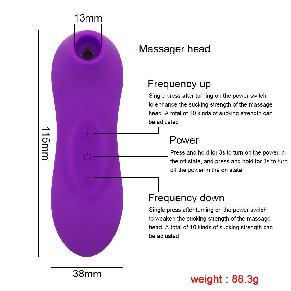 Succionador de clítoris , ventosa vibradora de 8 velocidades - Sex Shop 502